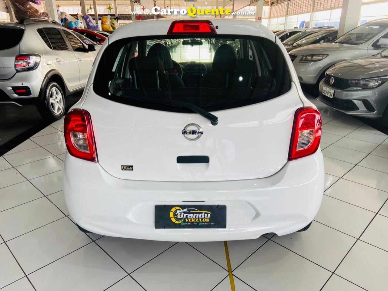 NISSAN   MARCH S 1.0 12V FLEX 5P   BRANCO 2019 1.0 FLEX - Loja