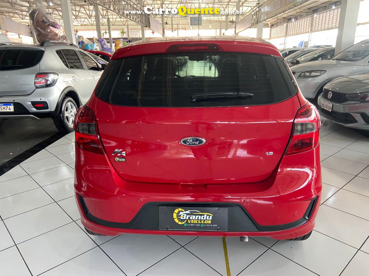 FORD   KA 1.5 SE PLUS 12V FLEX 5P MEC.   VERMELHO 2020 1.5 FLEX - Loja