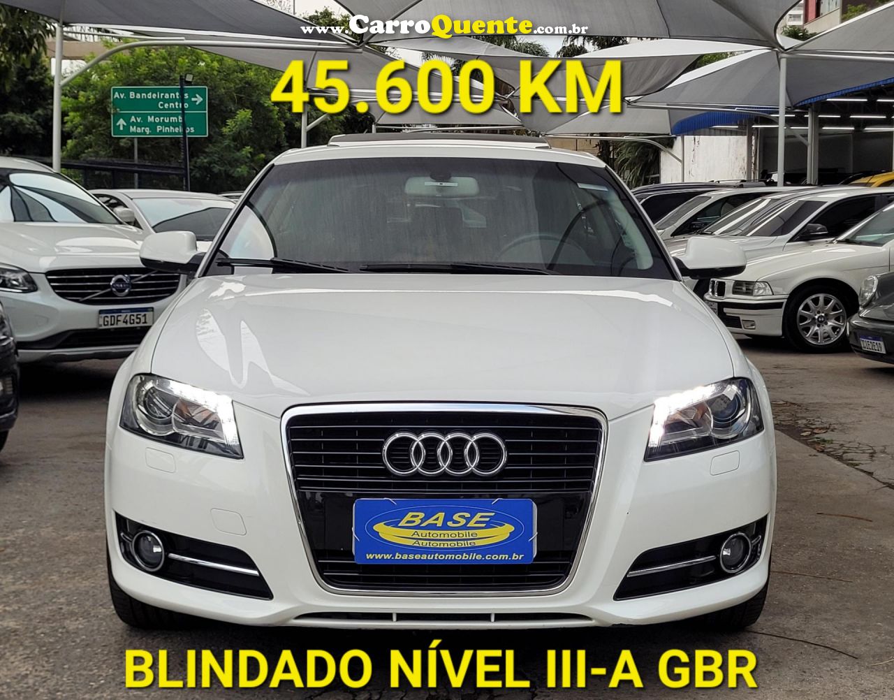 AUDI   A3 SPORT 2.0 16V TFSI S- TRONIC   BRANCO 2012 2.0 GASOLINA - Loja