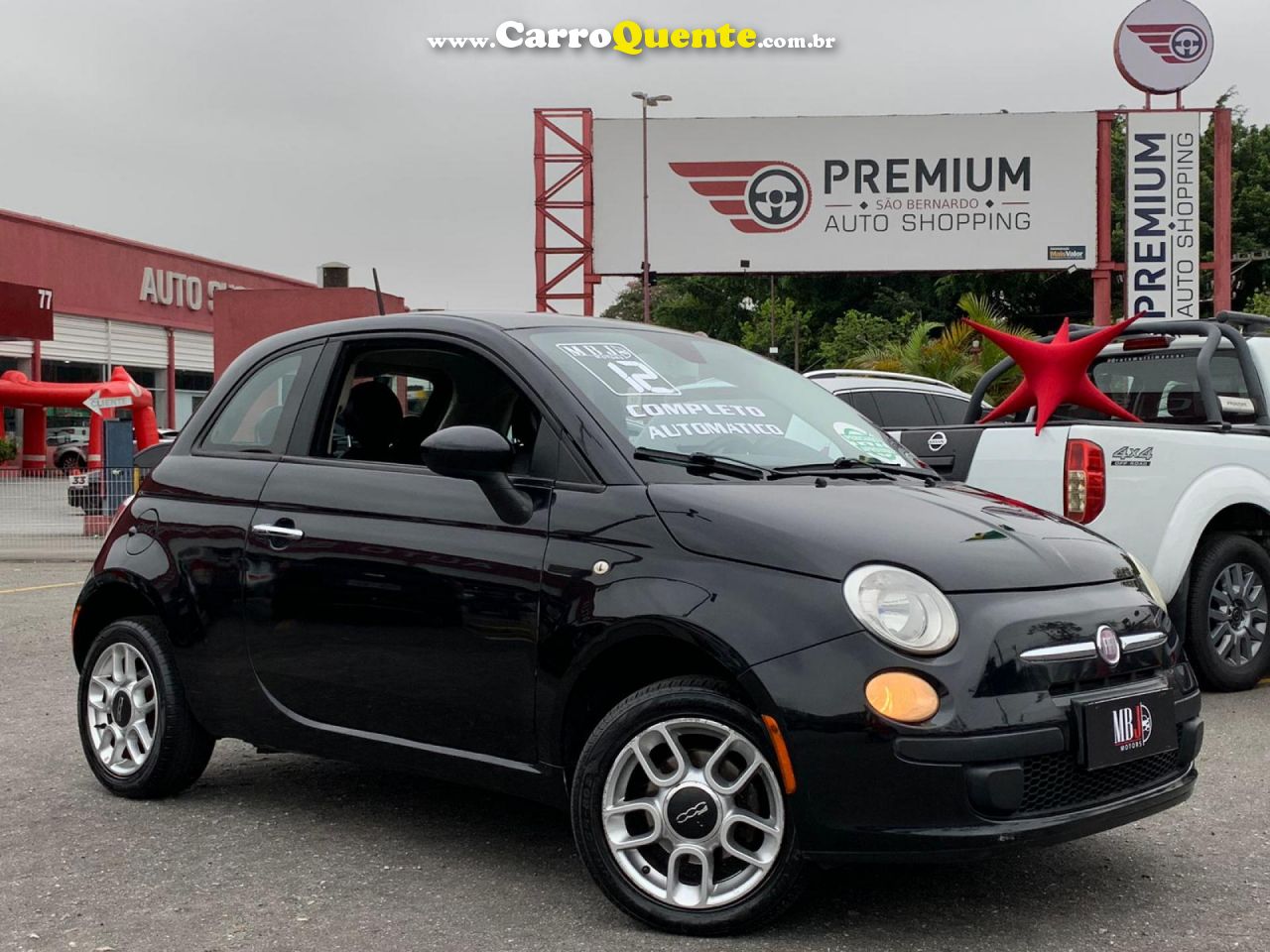 FIAT   500 CULT 1.4 FLEX 8V EVO DUALOGIC   PRETO 2012 1.4 FLEX - Loja