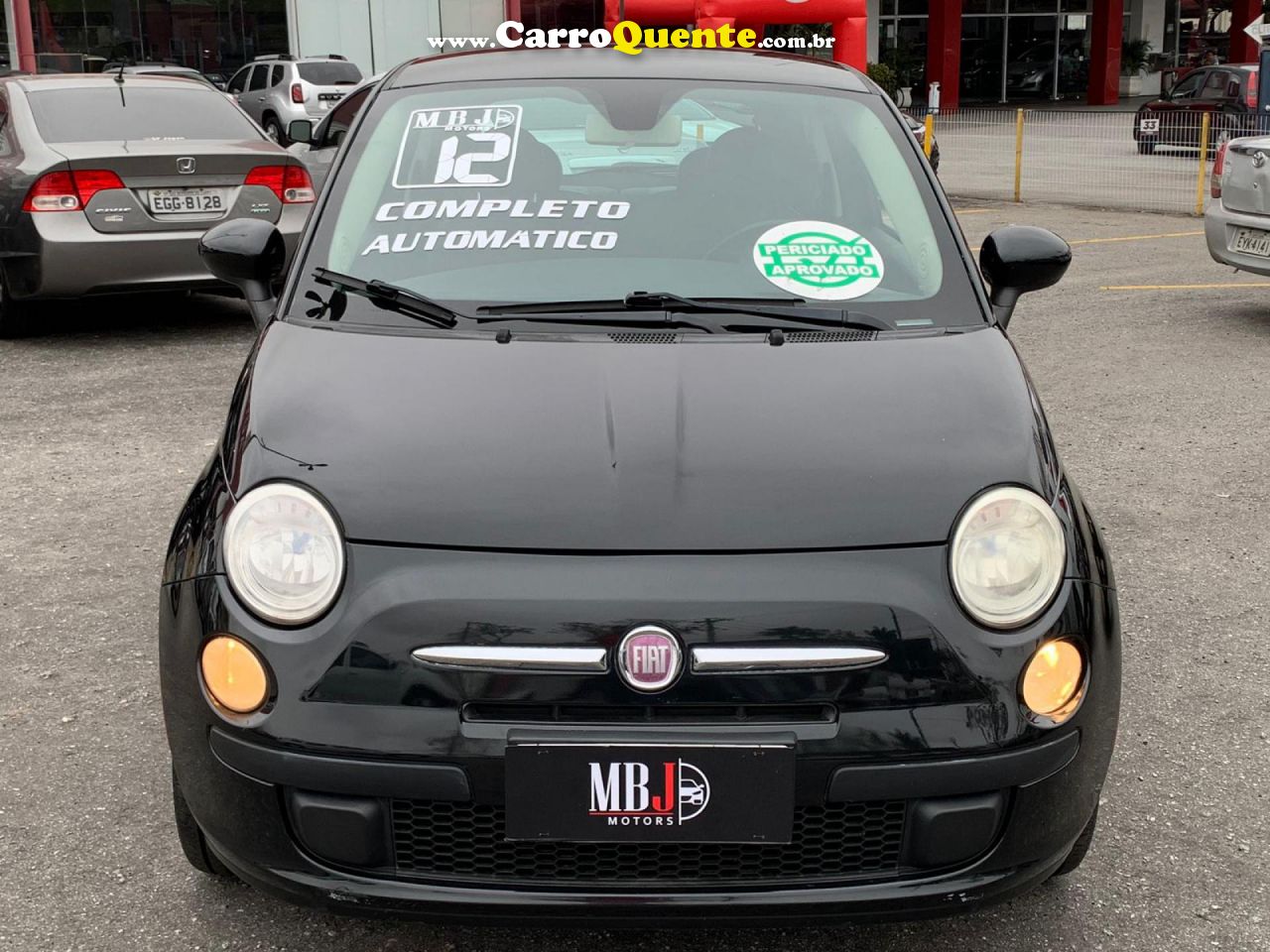 FIAT   500 CULT 1.4 FLEX 8V EVO DUALOGIC   PRETO 2012 1.4 FLEX - Loja