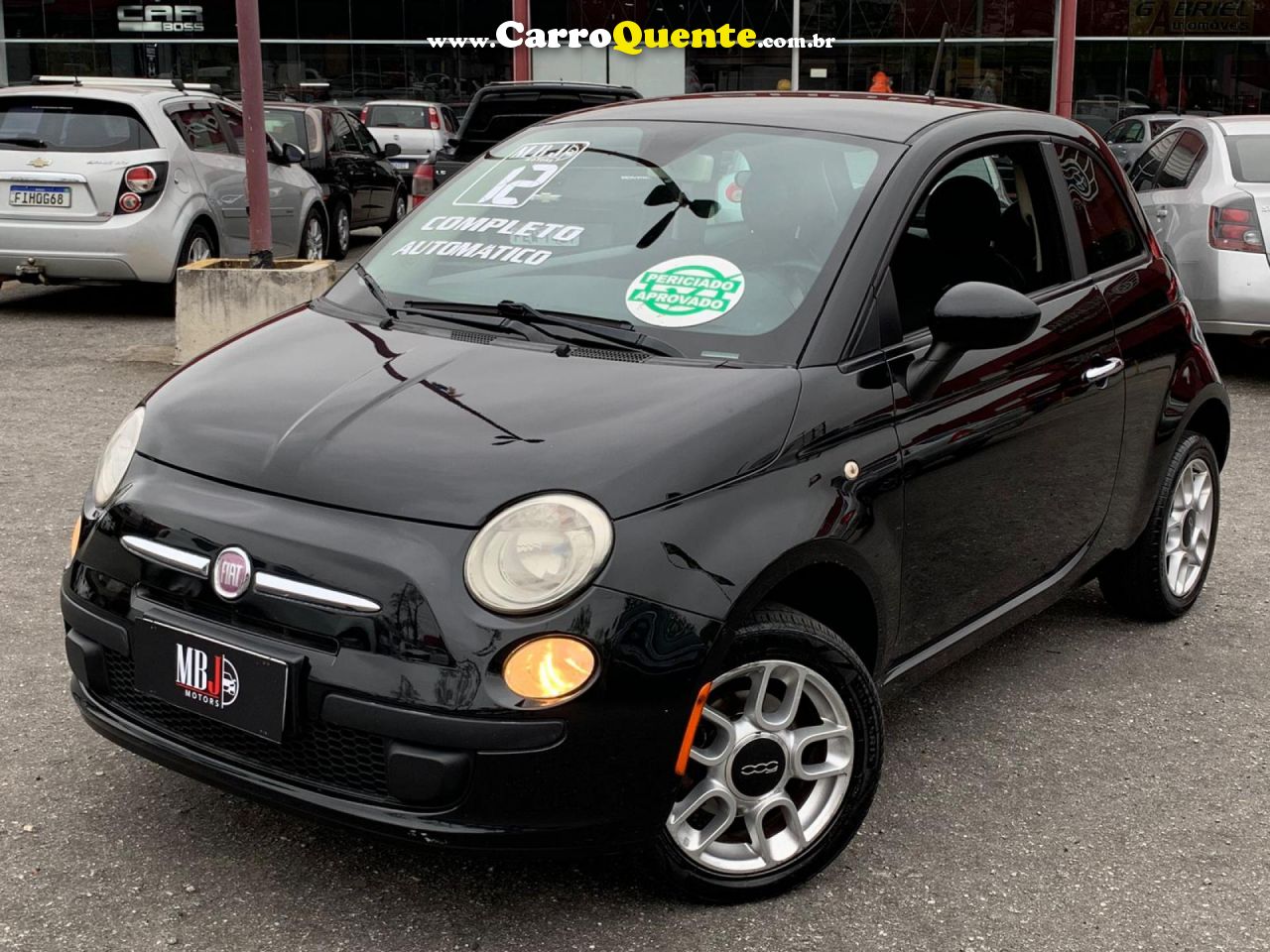 FIAT   500 CULT 1.4 FLEX 8V EVO DUALOGIC   PRETO 2012 1.4 FLEX - Loja