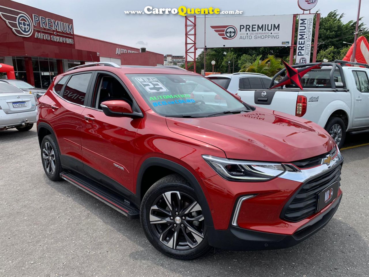 CHEVROLET   TRACKER PREMIER 1.0 TURBO 12V FLEX AUT.   VERMELHO 2023 1.0 FLEX - Loja