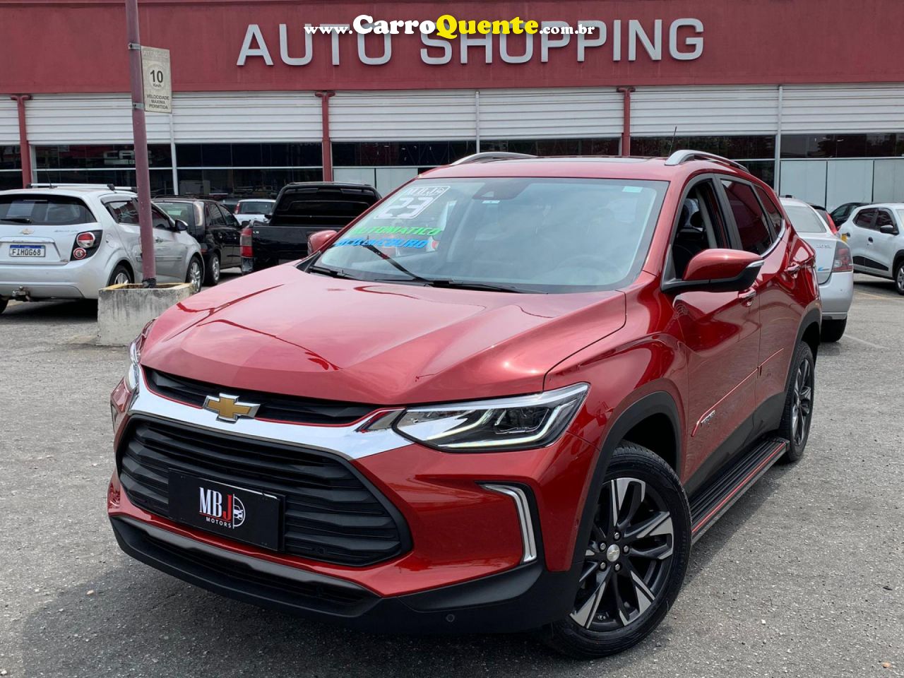 CHEVROLET   TRACKER PREMIER 1.0 TURBO 12V FLEX AUT.   VERMELHO 2023 1.0 FLEX - Loja