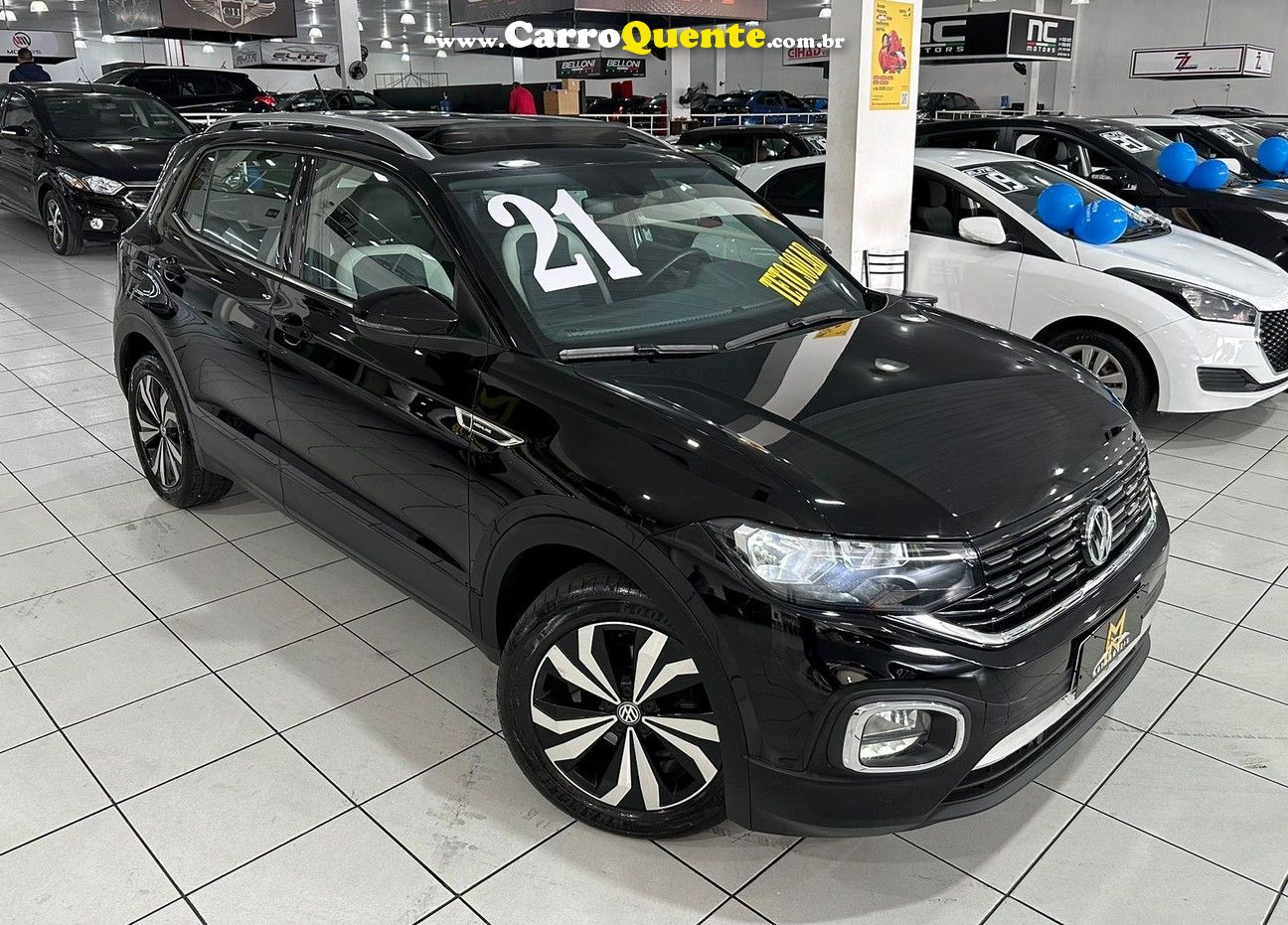 T-cross Highline 1.4 Turbo 250TSI Flex 2021 - Top de linha - Loja