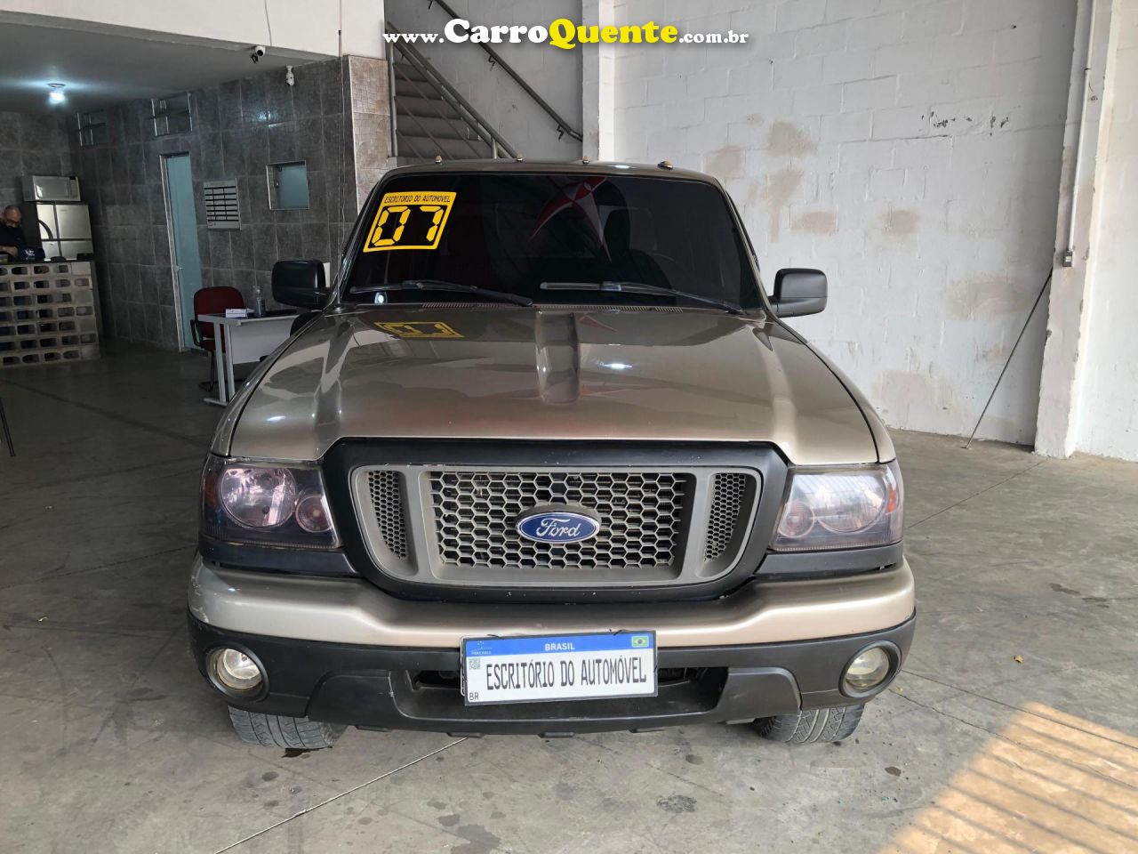 FORD   RANGER XLS 2.3 16V 145CV150CV 4X2 CS   PRATA 2007 2.3 GASOLINA - Loja