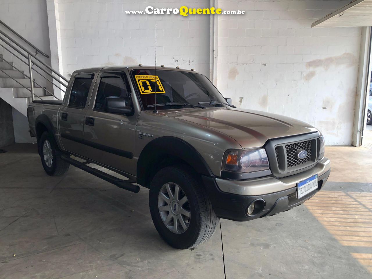 FORD   RANGER XLS 2.3 16V 145CV150CV 4X2 CS   PRATA 2007 2.3 GASOLINA - Loja