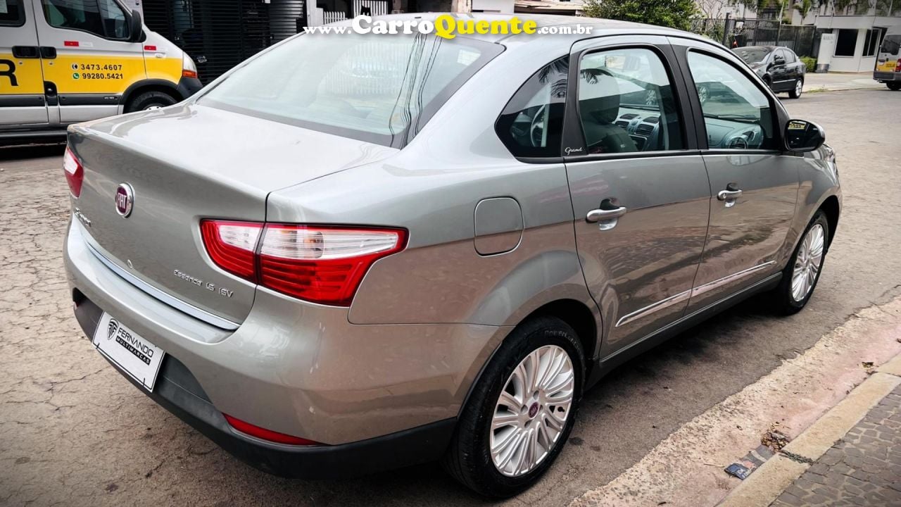 FIAT   GRAND SIENA ESSENCE 1.6 FLEX 16V   CINZA 2013 1.6 FLEX - Loja