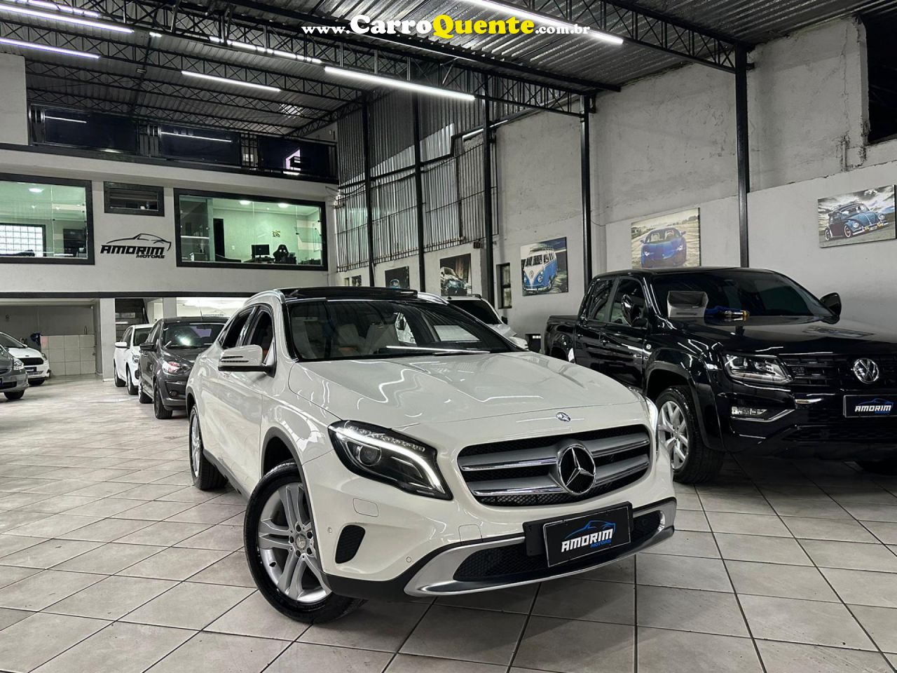 MERCEDES-BENZ   GLA 200 VISION 1.61.6 TB 16V FLEX AUT.   BRANCO 2015 1.6 FLEX - Loja