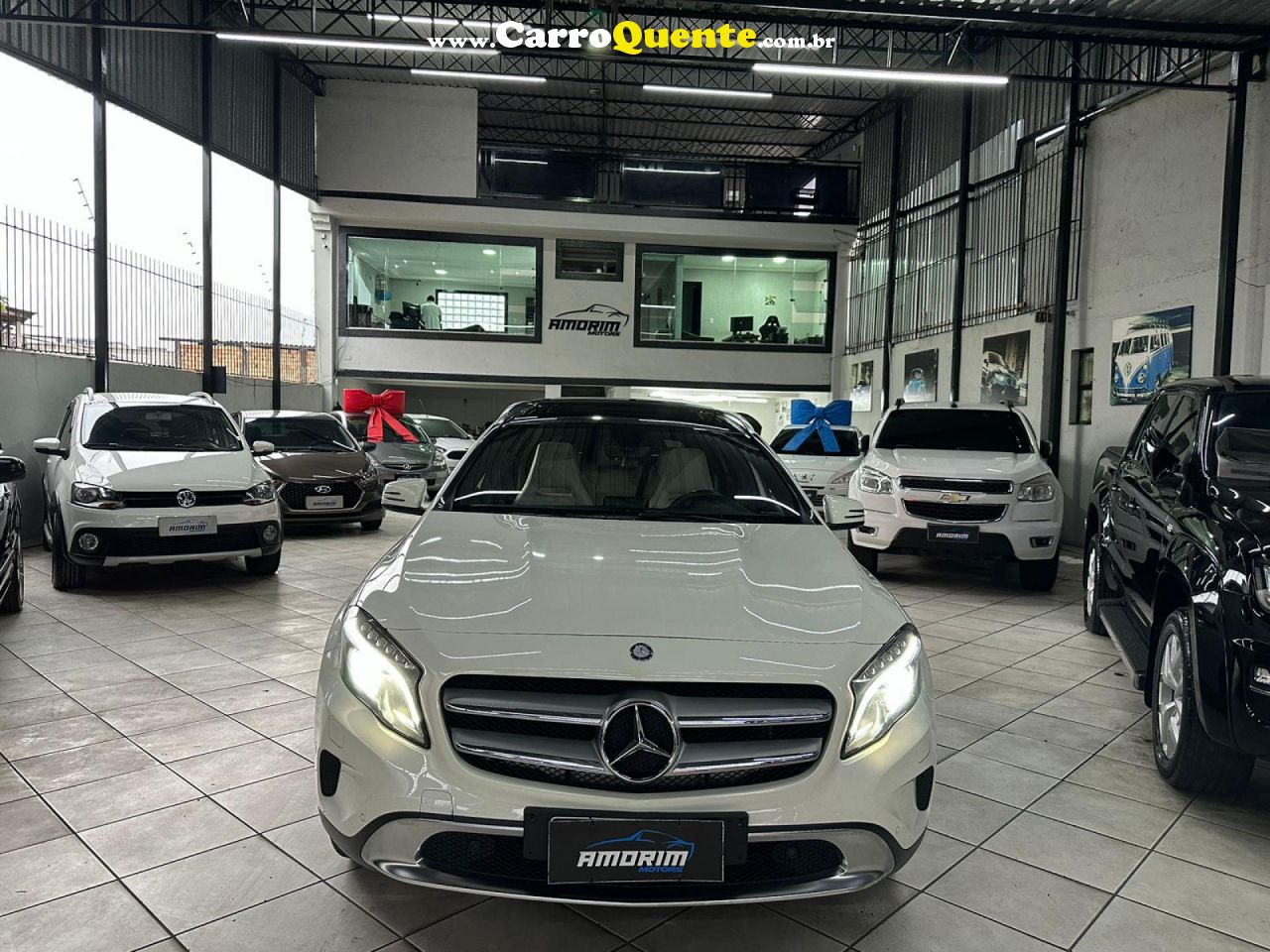 MERCEDES-BENZ   GLA 200 VISION 1.61.6 TB 16V FLEX AUT.   BRANCO 2015 1.6 FLEX - Loja