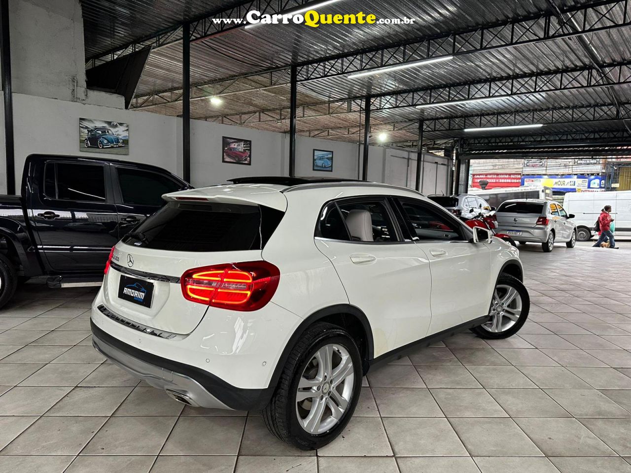 MERCEDES-BENZ   GLA 200 VISION 1.61.6 TB 16V FLEX AUT.   BRANCO 2015 1.6 FLEX - Loja