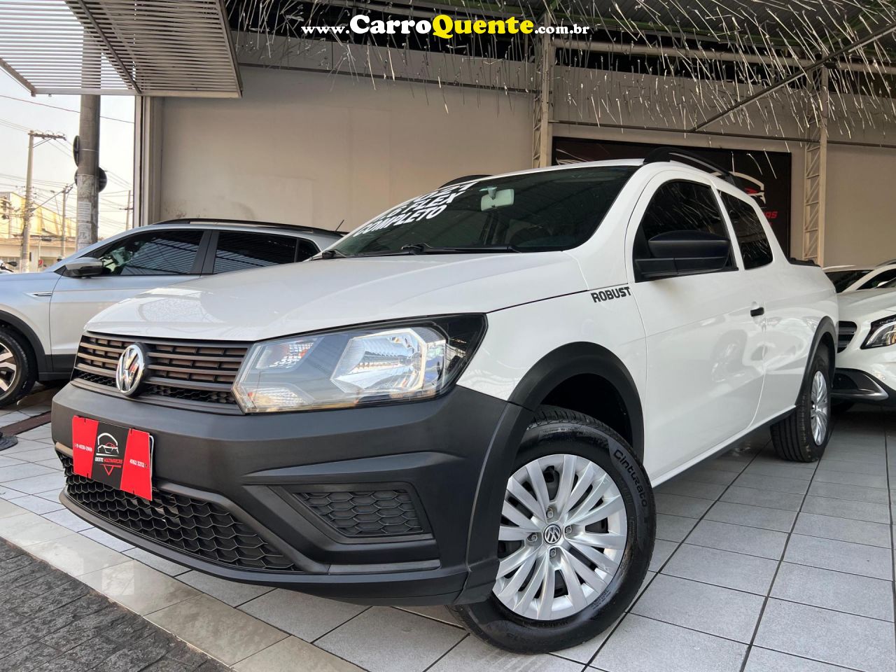 VOLKSWAGEN   SAVEIRO ROBUST 1.6 TOTAL FLEX 8V CD   PRATA 2021 1.6 FLEX - Loja