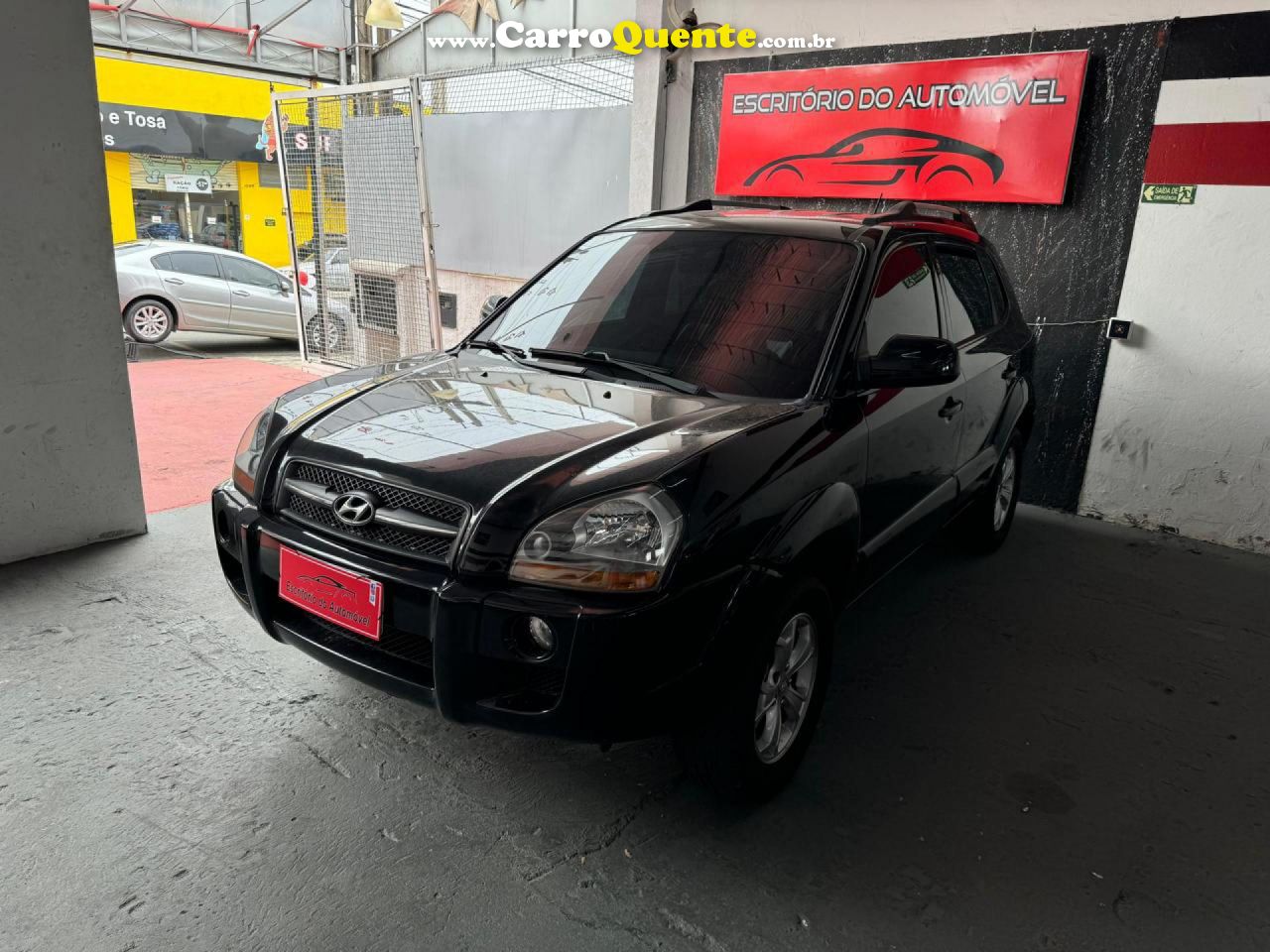 HYUNDAI   SANTA FE GLS 2.7 V6 4X4TIPTRONIC   PRETO 2010 2.0 GASOLINA - Loja