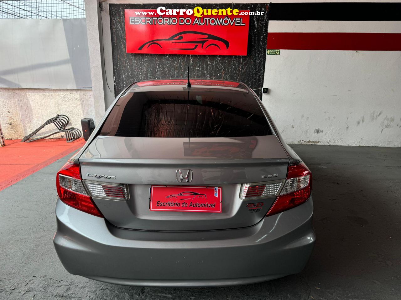 HONDA   CIVIC SEDAN LXR 2.0 FLEXONE 16V AUT. 4P   CINZA 2014 2.0 GASOLINA - Loja