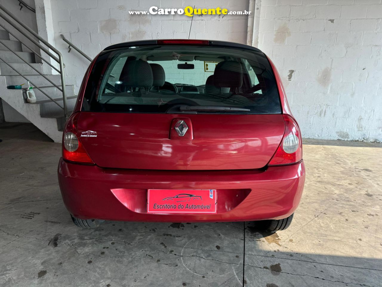 RENAULT   CLIO HI-FLEX 1.0 16V 5P   VERMELHO 2011 1.0 GASOLINA - Loja