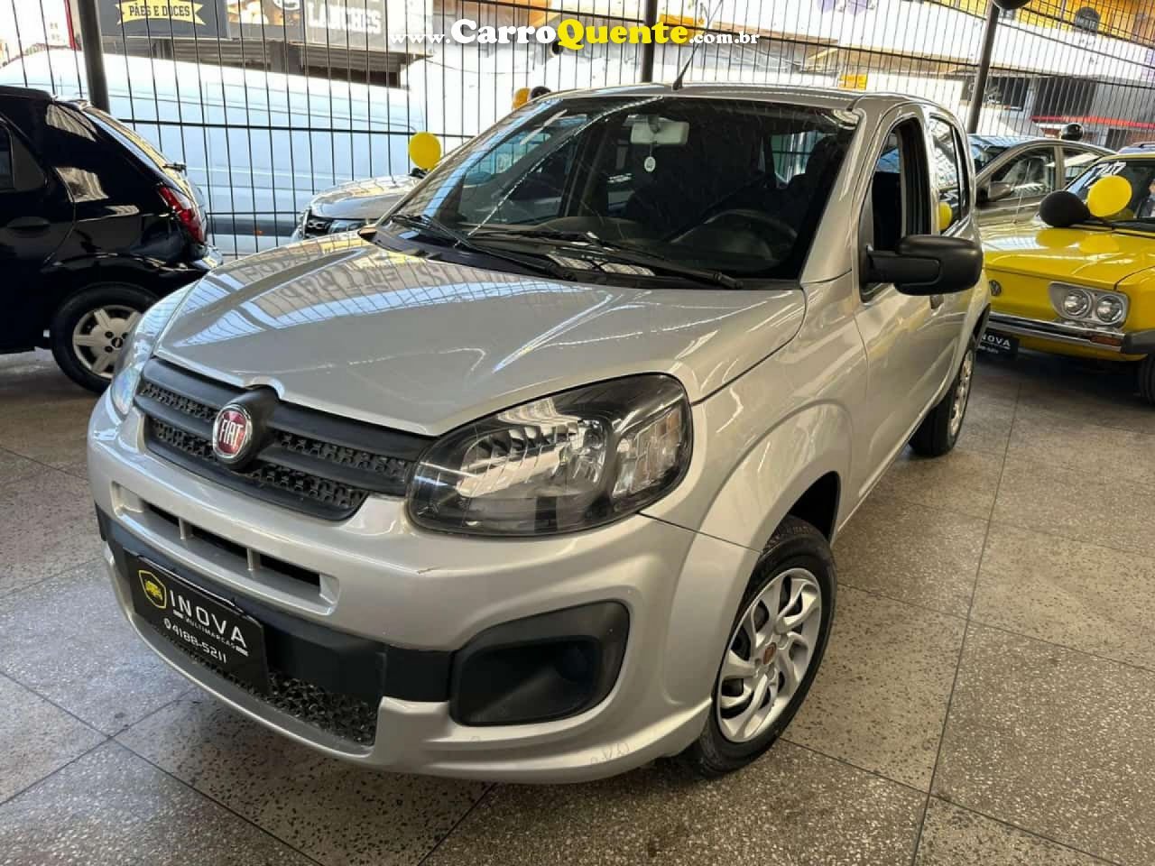 FIAT   UNO ATTRACTIVE 1.0 FIRE FLEX 8V 5P   PRATA 2021 1.0 FLEX - Loja