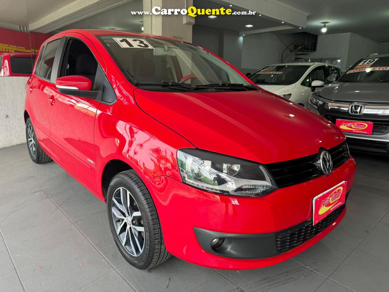 VOLKSWAGEN   FOX 1.0 MI TOTAL FLEX 8V 5P   VERMELHO 2013 1.0 FLEX - Loja