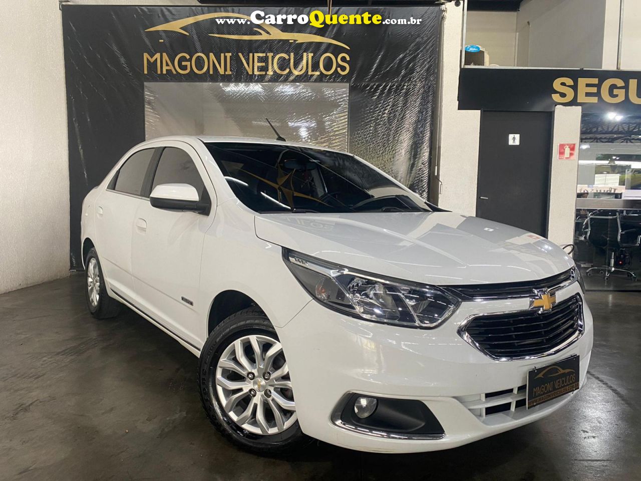 CHEVROLET   COBALT ELITE 1.8 8V ECONO.FLEX 4P AUT.   BRANCO 2018 1.8 FLEX - Loja