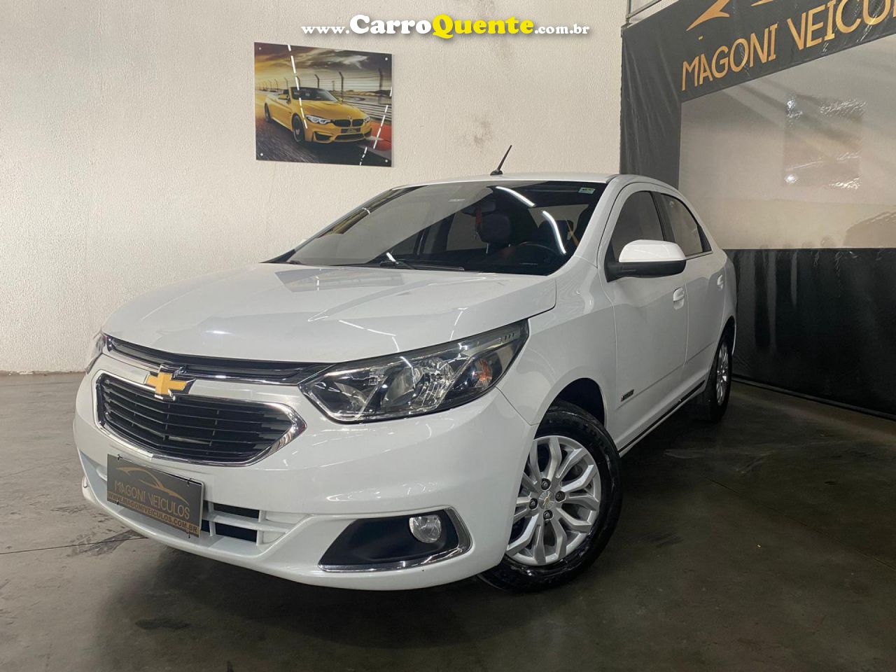 CHEVROLET   COBALT ELITE 1.8 8V ECONO.FLEX 4P AUT.   BRANCO 2018 1.8 FLEX - Loja