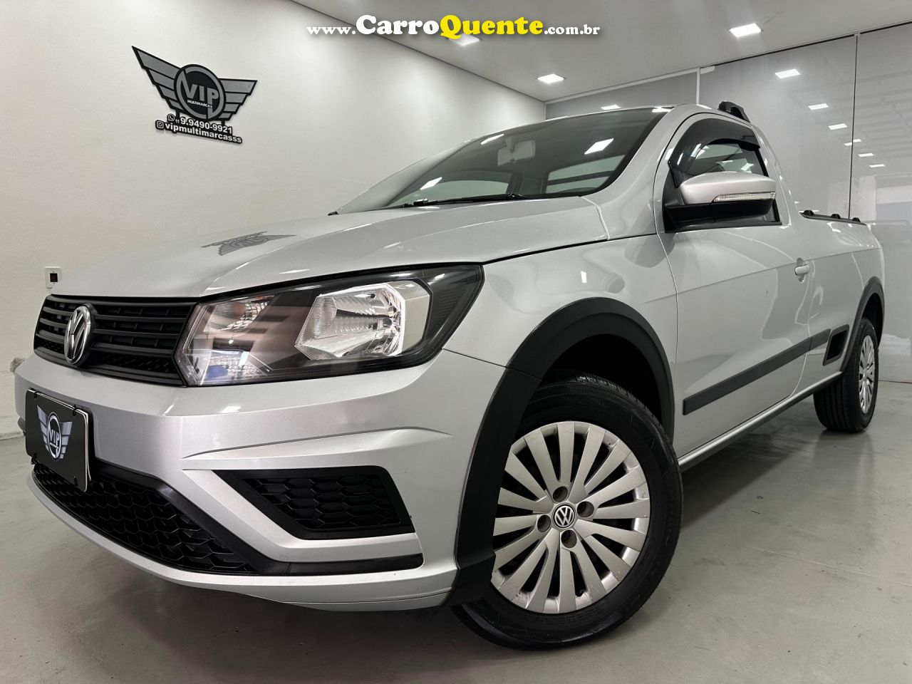 VOLKSWAGEN   SAVEIRO TRENDLINE 1.6 T.FLEX 8V   PRATA 2020 1.6 FLEX - Loja