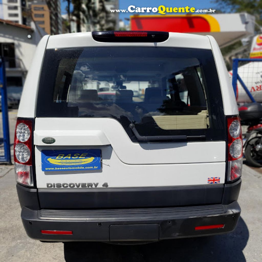 LAND ROVER   DISCOVERY4 S 3.0 4X4 TDV6 DIESEL AUT.   BRANCO 2013 3.0 DIESEL - Loja