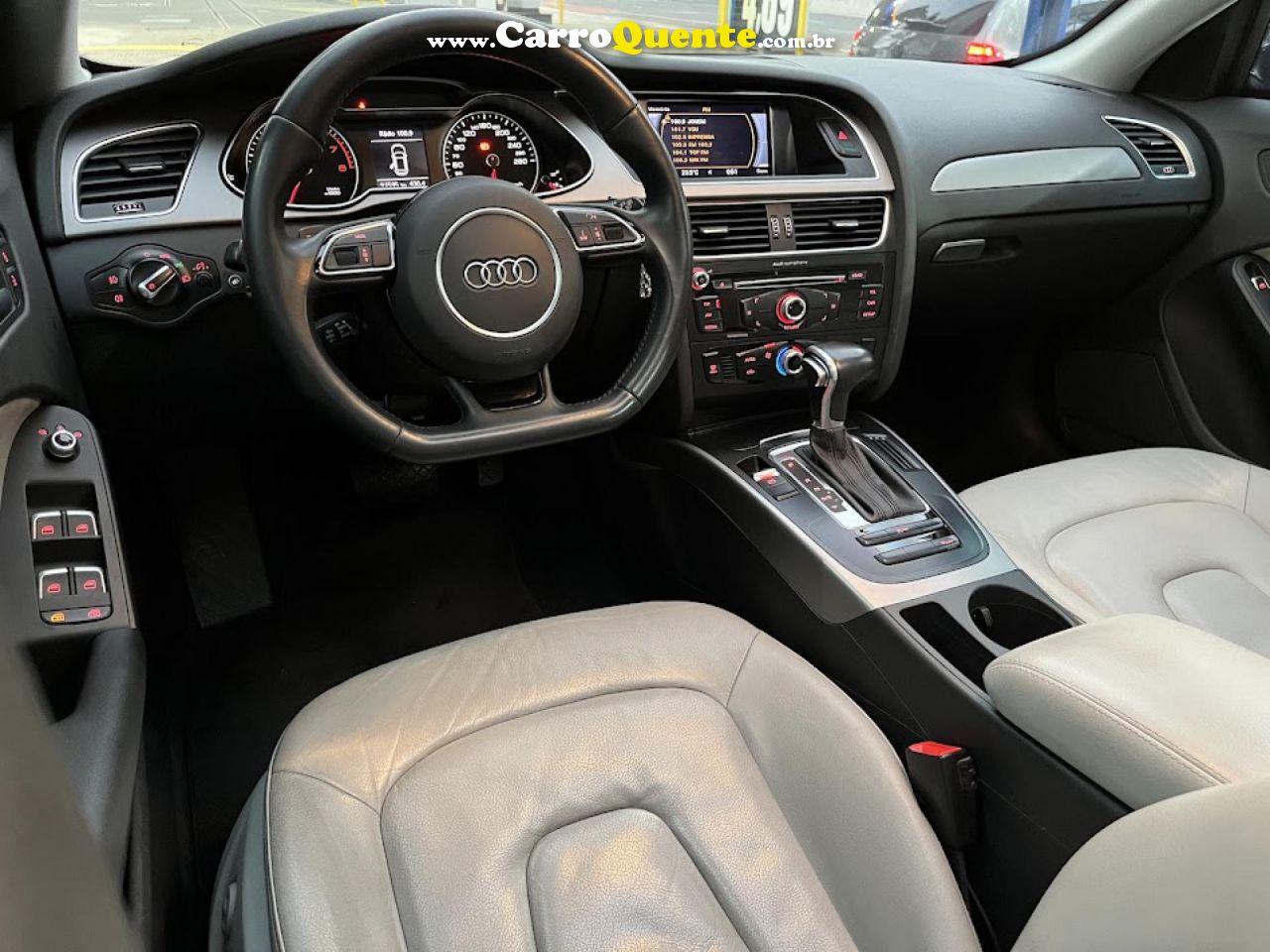 AUDI   A4 1.8 AVANT TURBO TIP. MULTITRONIC   CINZA 2015 1.8 T GASOLINA - Loja