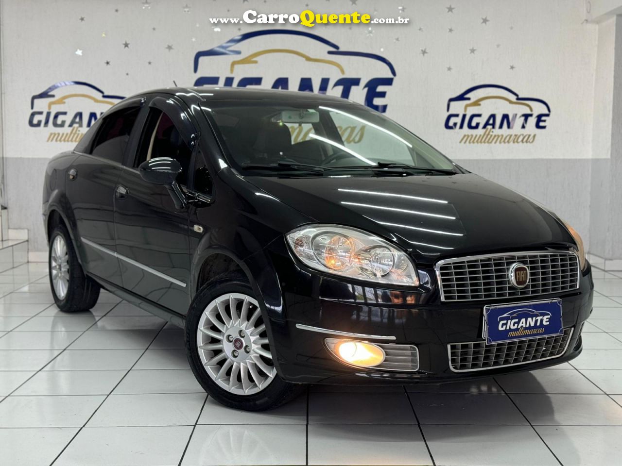 FIAT   LINEA ABSOLUTE 1.91.8 FLEX DUALOGIC 4P   PRETO 2010 1.9 FLEX - Loja