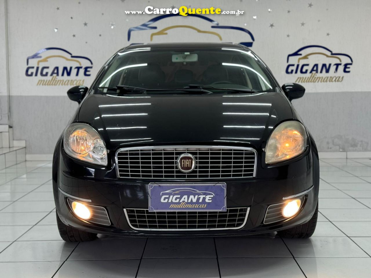 FIAT   LINEA ABSOLUTE 1.91.8 FLEX DUALOGIC 4P   PRETO 2010 1.9 FLEX - Loja