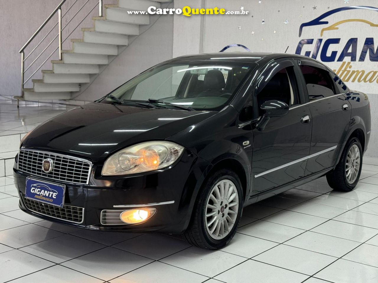 FIAT   LINEA ABSOLUTE 1.91.8 FLEX DUALOGIC 4P   PRETO 2010 1.9 FLEX - Loja