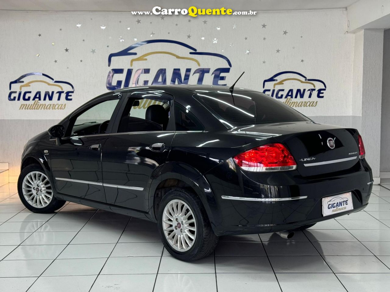 FIAT   LINEA ABSOLUTE 1.91.8 FLEX DUALOGIC 4P   PRETO 2010 1.9 FLEX - Loja