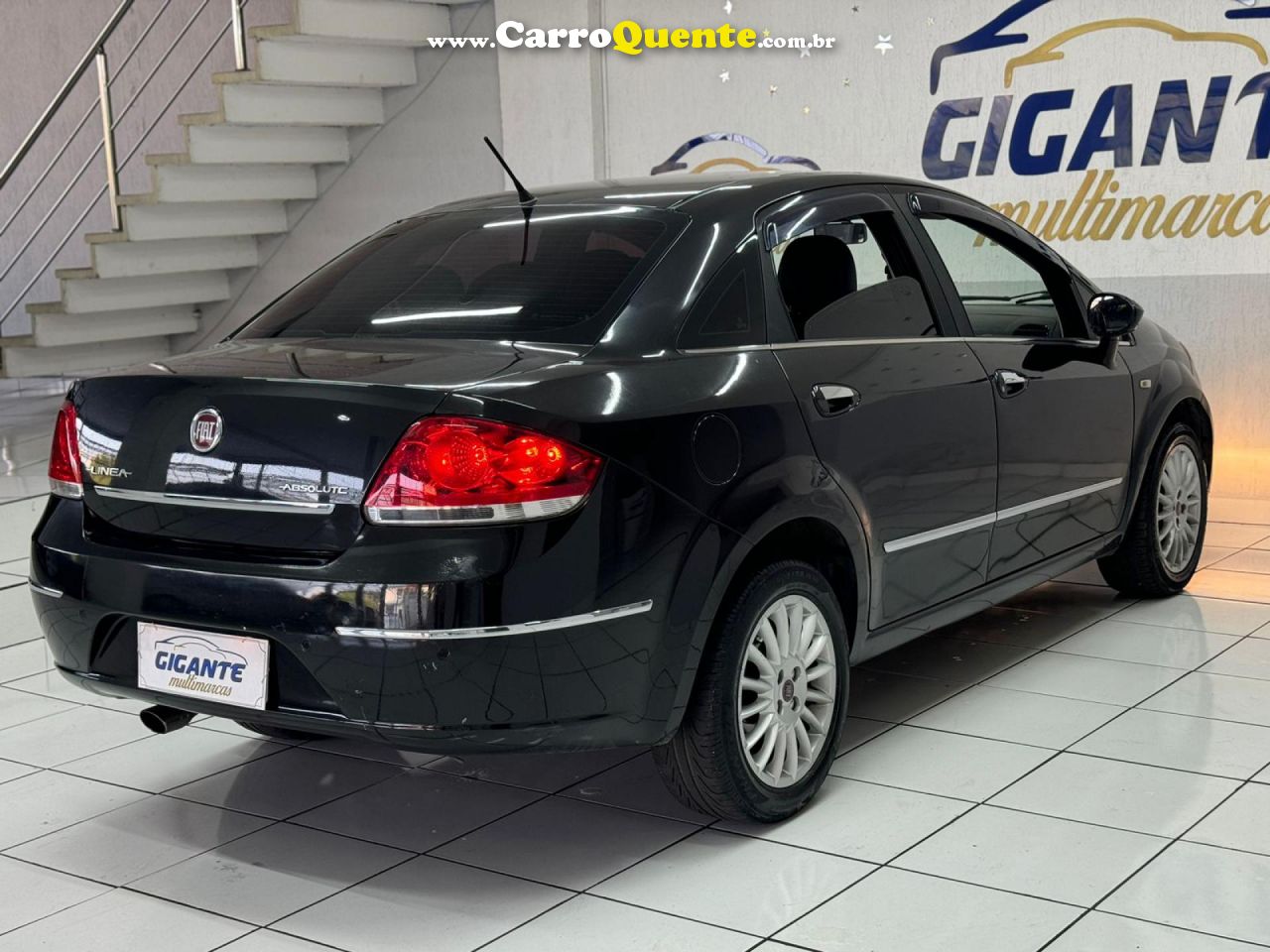 FIAT   LINEA ABSOLUTE 1.91.8 FLEX DUALOGIC 4P   PRETO 2010 1.9 FLEX - Loja