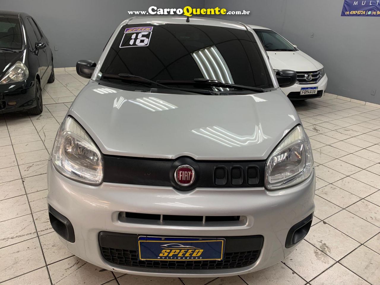 FIAT   UNO ATTRACTIVE 1.0 FIRE FLEX 8V 5P   PRATA 2016 1.0 FLEX - Loja