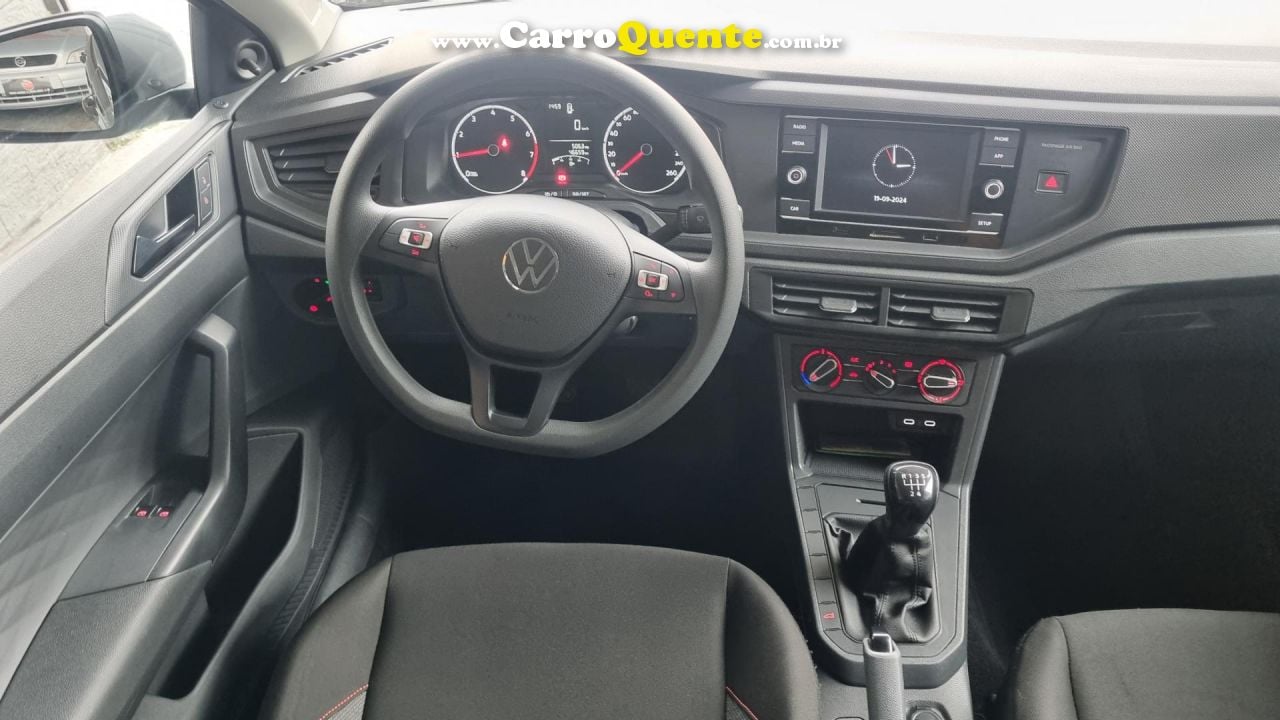 VOLKSWAGEN   POLO 1.0 MPI FLEX 12V 5P   CINZA 2024 1.0 FLEX - Loja