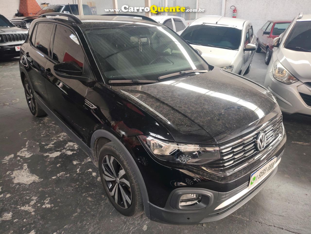 VOLKSWAGEN   T-CROSS COMFOR. 200 TSI 1.0 FLEX 5P AUT.   PRETO 2021 1.0 FLEX - Loja