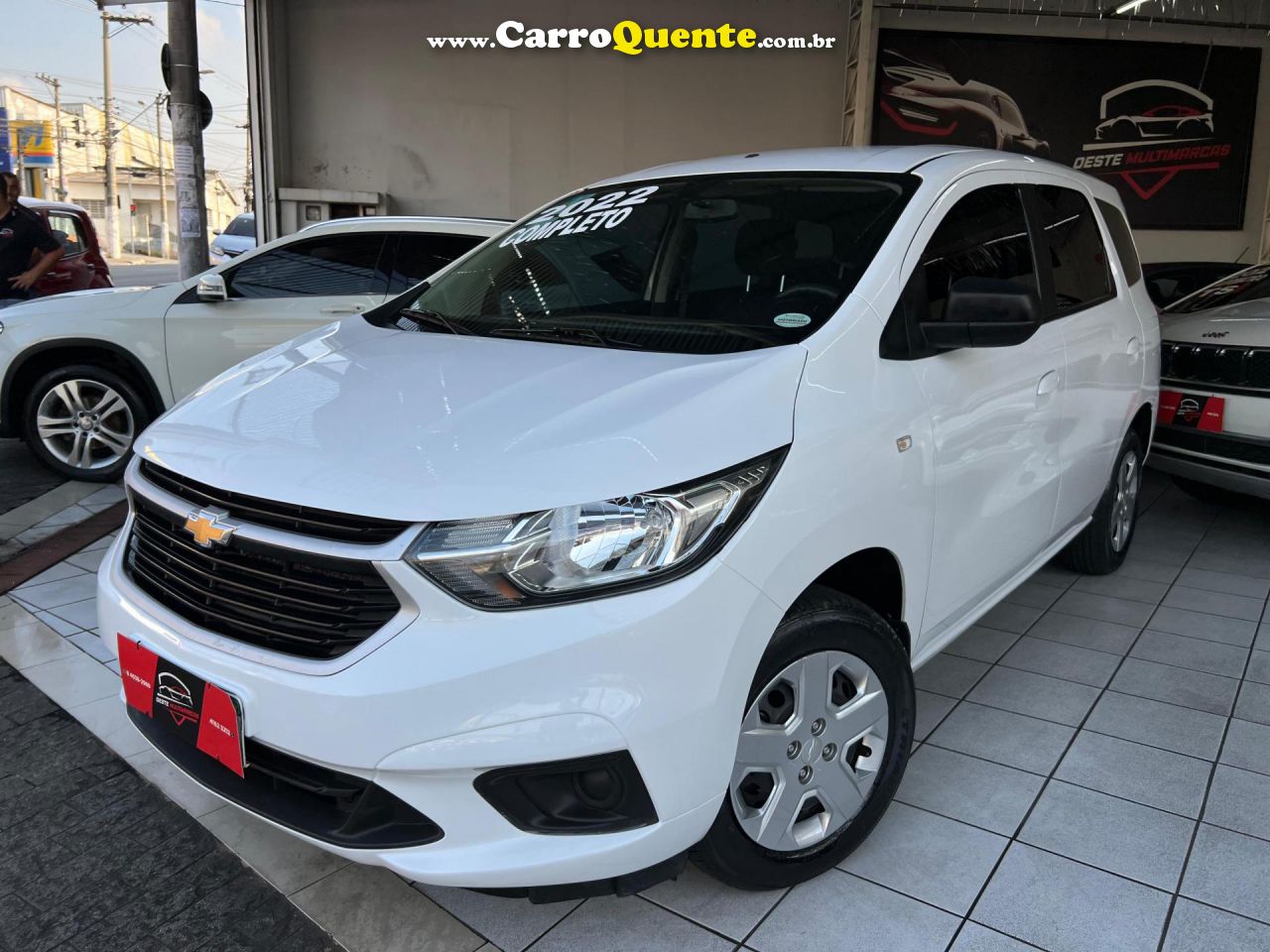 CHEVROLET   SPIN LS 1.8 8V ECONO.FLEX 5P MEC.   BRANCO 2022 1.8 FLEX - Loja