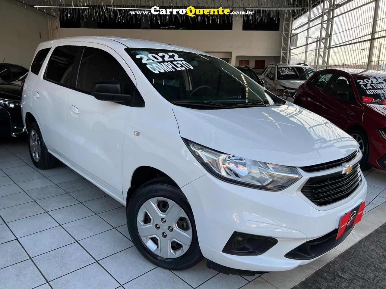 CHEVROLET   SPIN LS 1.8 8V ECONO.FLEX 5P MEC.   BRANCO 2022 1.8 FLEX - Loja