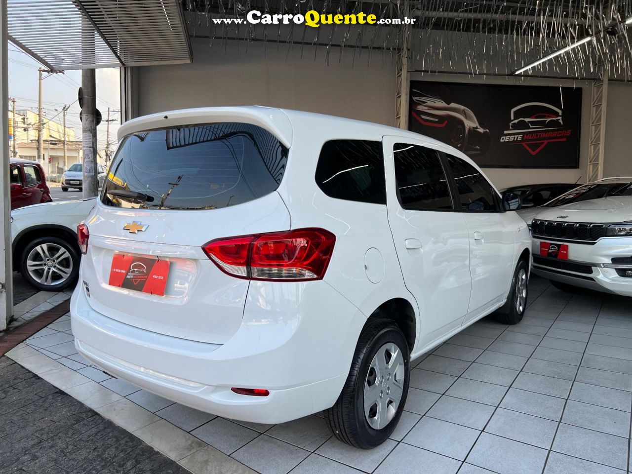 CHEVROLET   SPIN LS 1.8 8V ECONO.FLEX 5P MEC.   BRANCO 2022 1.8 FLEX - Loja