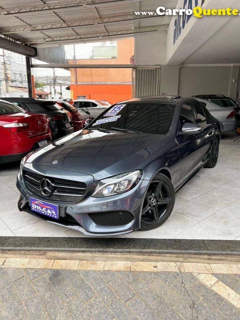 MERCEDES-BENZ   C-250 SPORT 2.0 16V 211CV AUT.   CINZA 2015 2.0 GASOLINA - Loja