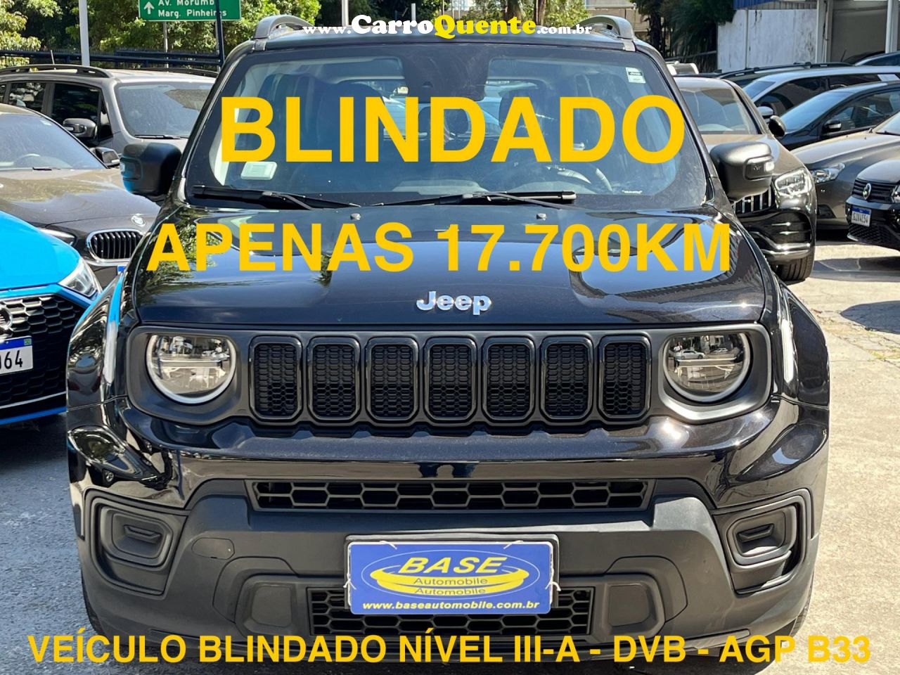 JEEP   RENEGADE SPORT T270 1.3 TB 4X2 FLEX AUT.   PRETO 2022 1.3 T FLEX - Loja