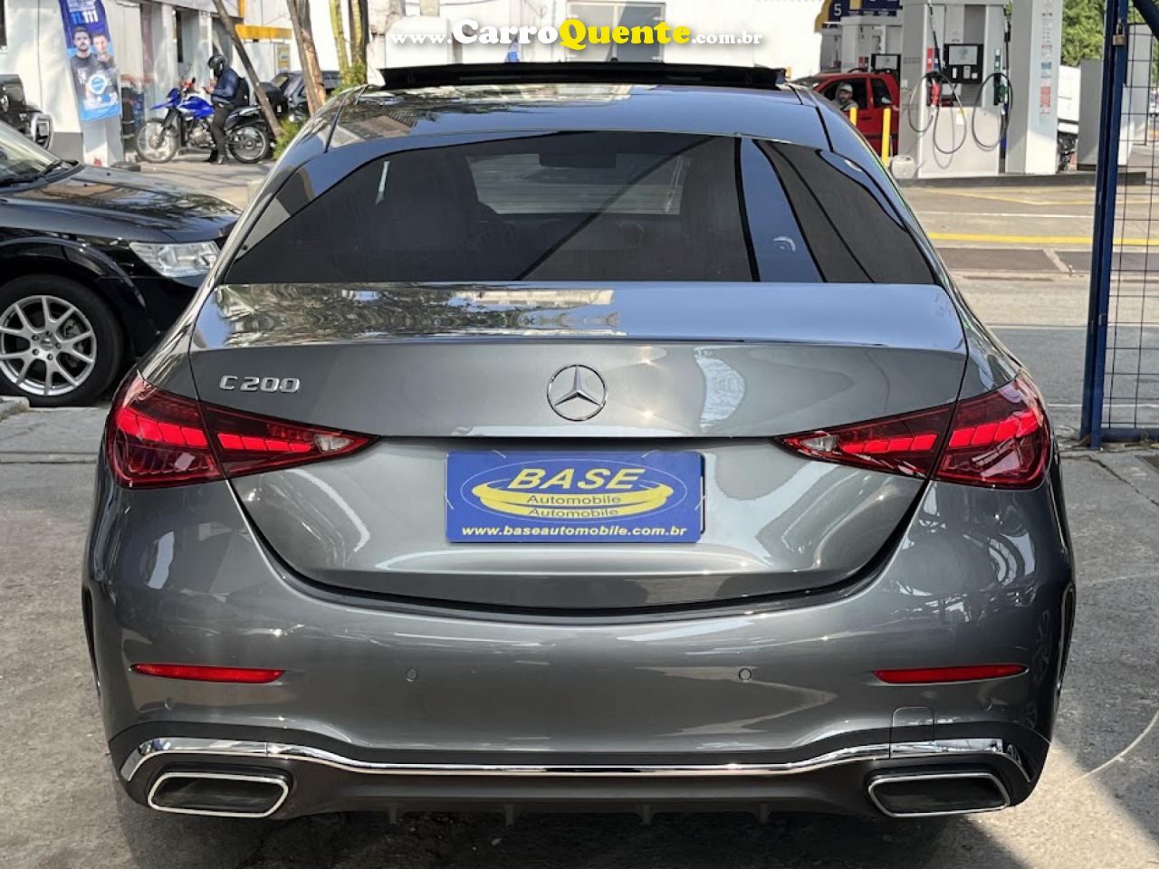 MERCEDES-BENZ   C-200 AMG LINE EQ BOOST 1.5 TB AUT.   CINZA 2022 1.5 T GASOLINA E ELÉTRICO - Loja