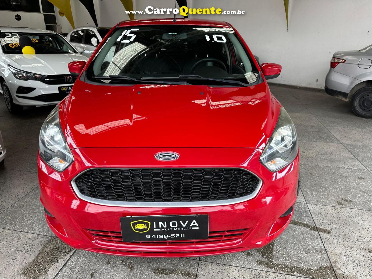 FORD   KA 1.0 SESE PLUS TIVCT FLEX 5P   VERMELHO 2015 1.0 FLEX - Loja