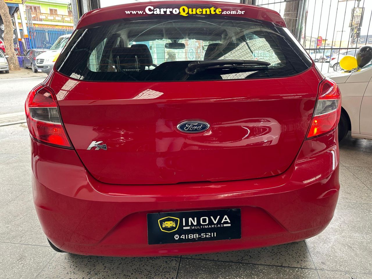 FORD   KA 1.0 SESE PLUS TIVCT FLEX 5P   VERMELHO 2015 1.0 FLEX - Loja