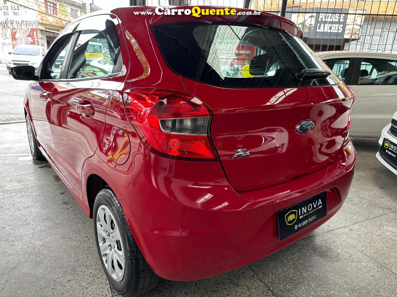 FORD   KA 1.0 SESE PLUS TIVCT FLEX 5P   VERMELHO 2015 1.0 FLEX - Loja