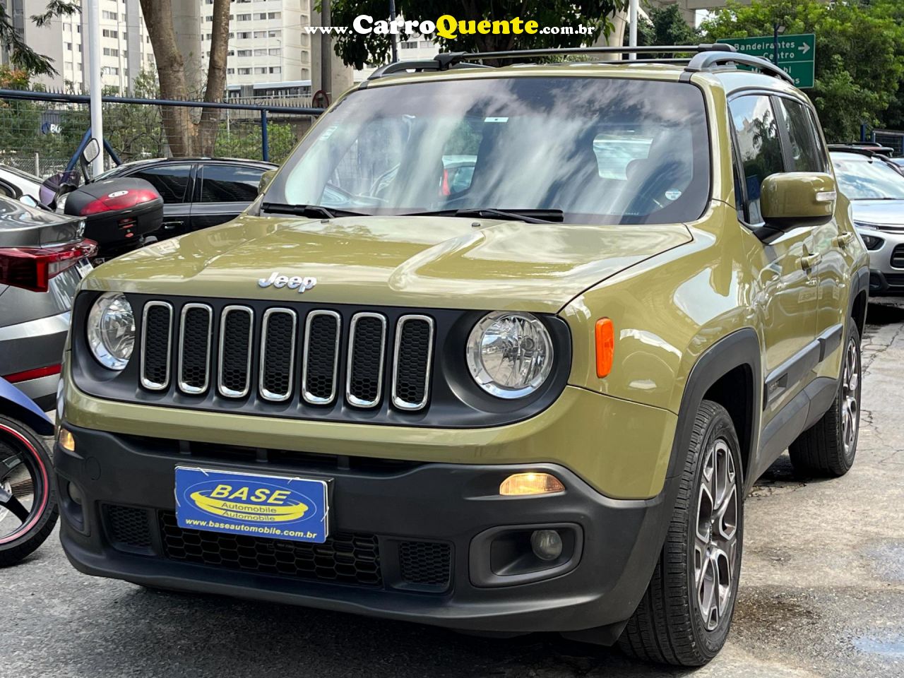 JEEP   RENEGADE LONGITUDE 1.8 4X2 FLEX 16V AUT.   VERDE 2016 1.8 FLEX - Loja