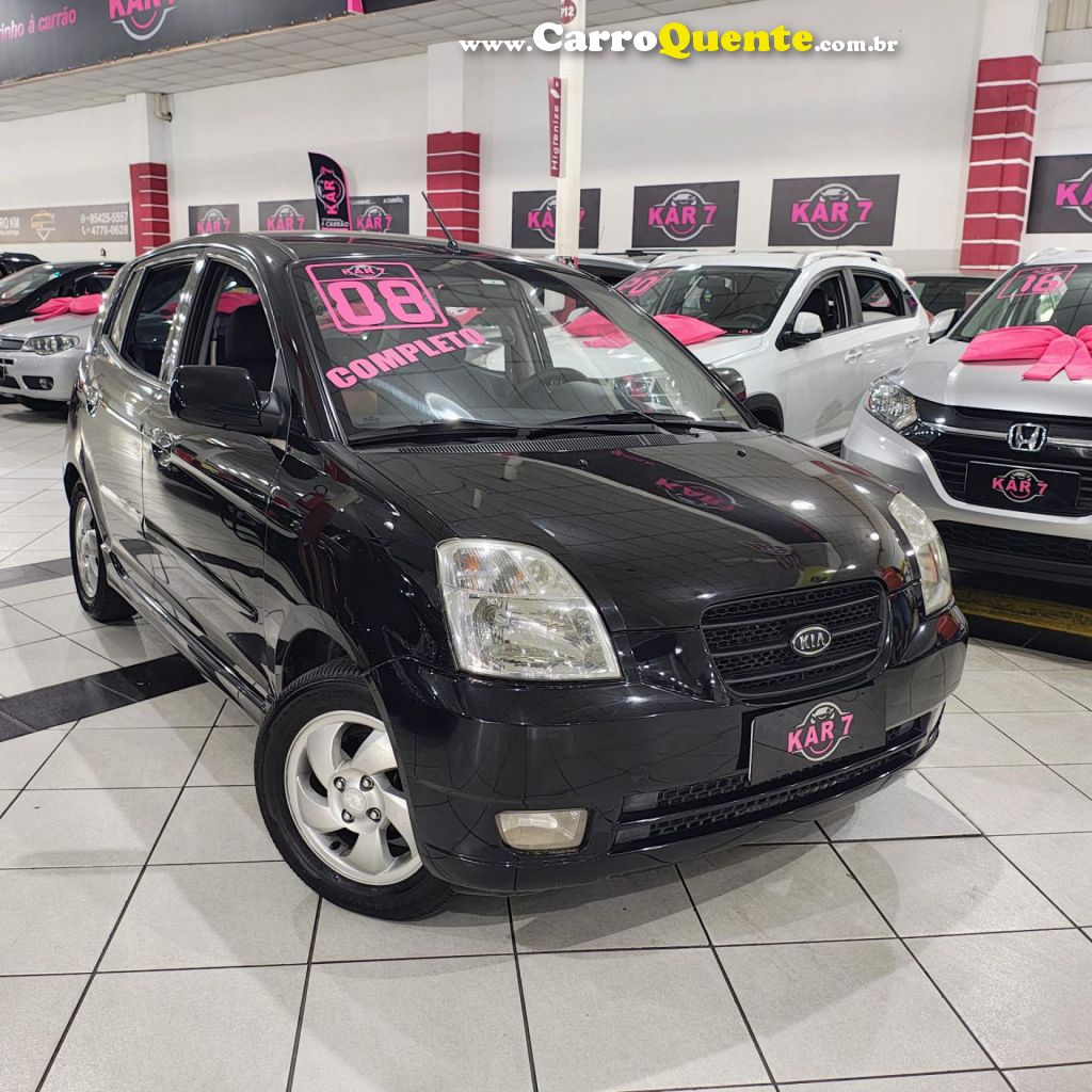 KIA   PICANTO EX 1.11.0 1.0 FLEX MEC.   PRETO 2008 1.0 FLEX - Loja