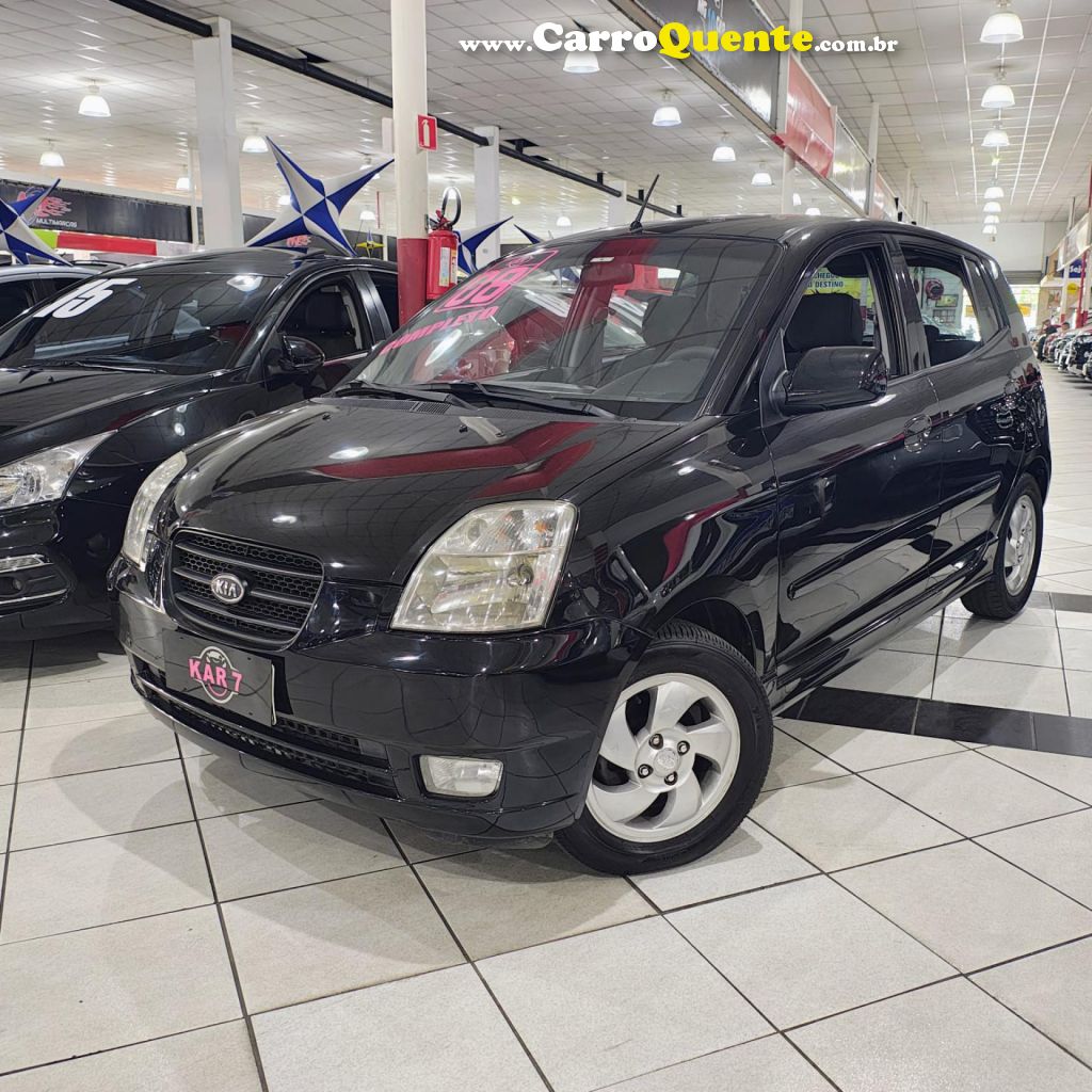 KIA   PICANTO EX 1.11.0 1.0 FLEX MEC.   PRETO 2008 1.0 FLEX - Loja