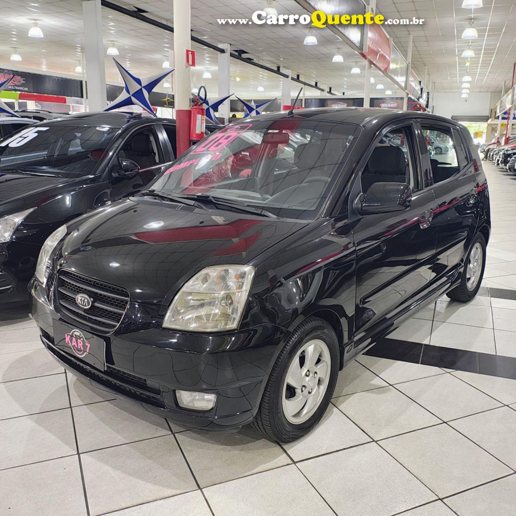 KIA   PICANTO EX 1.11.0 1.0 FLEX MEC.   PRETO 2008 1.0 FLEX - Loja