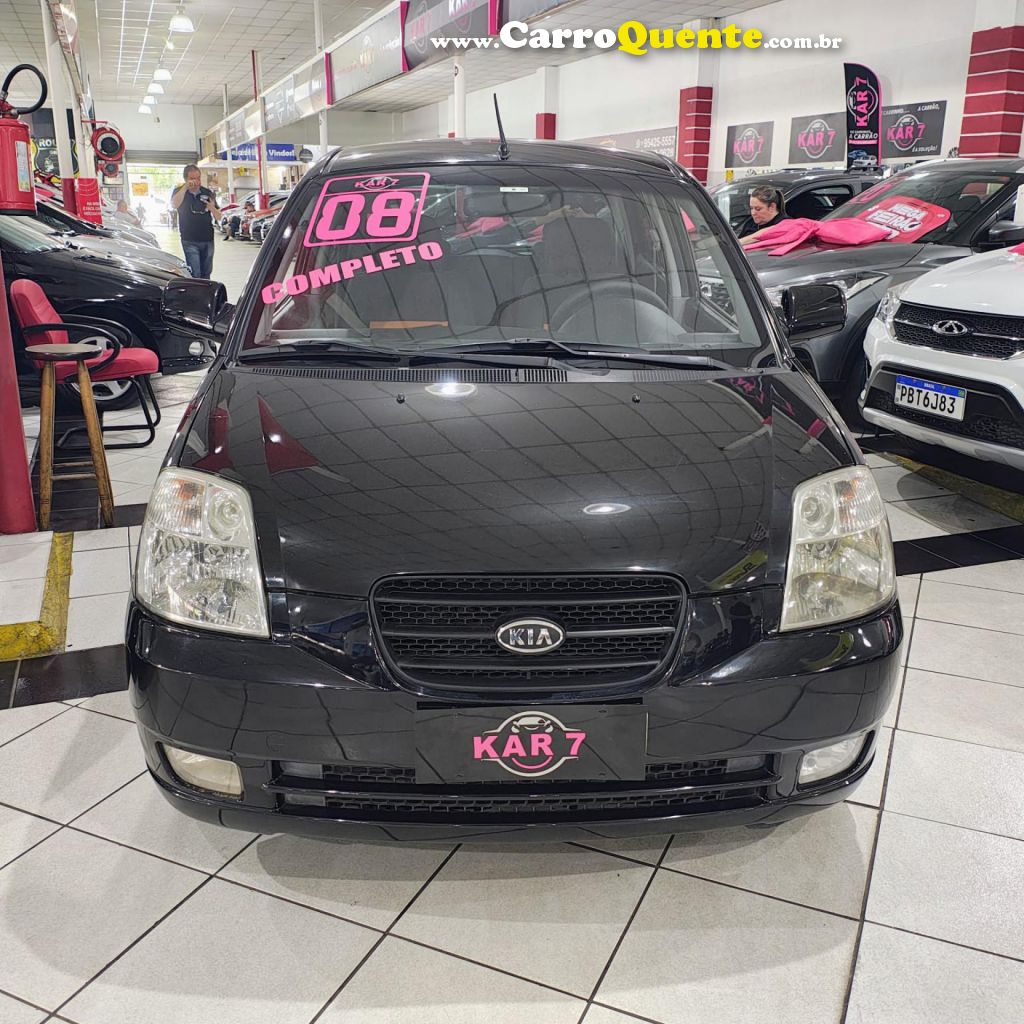 KIA   PICANTO EX 1.11.0 1.0 FLEX MEC.   PRETO 2008 1.0 FLEX - Loja