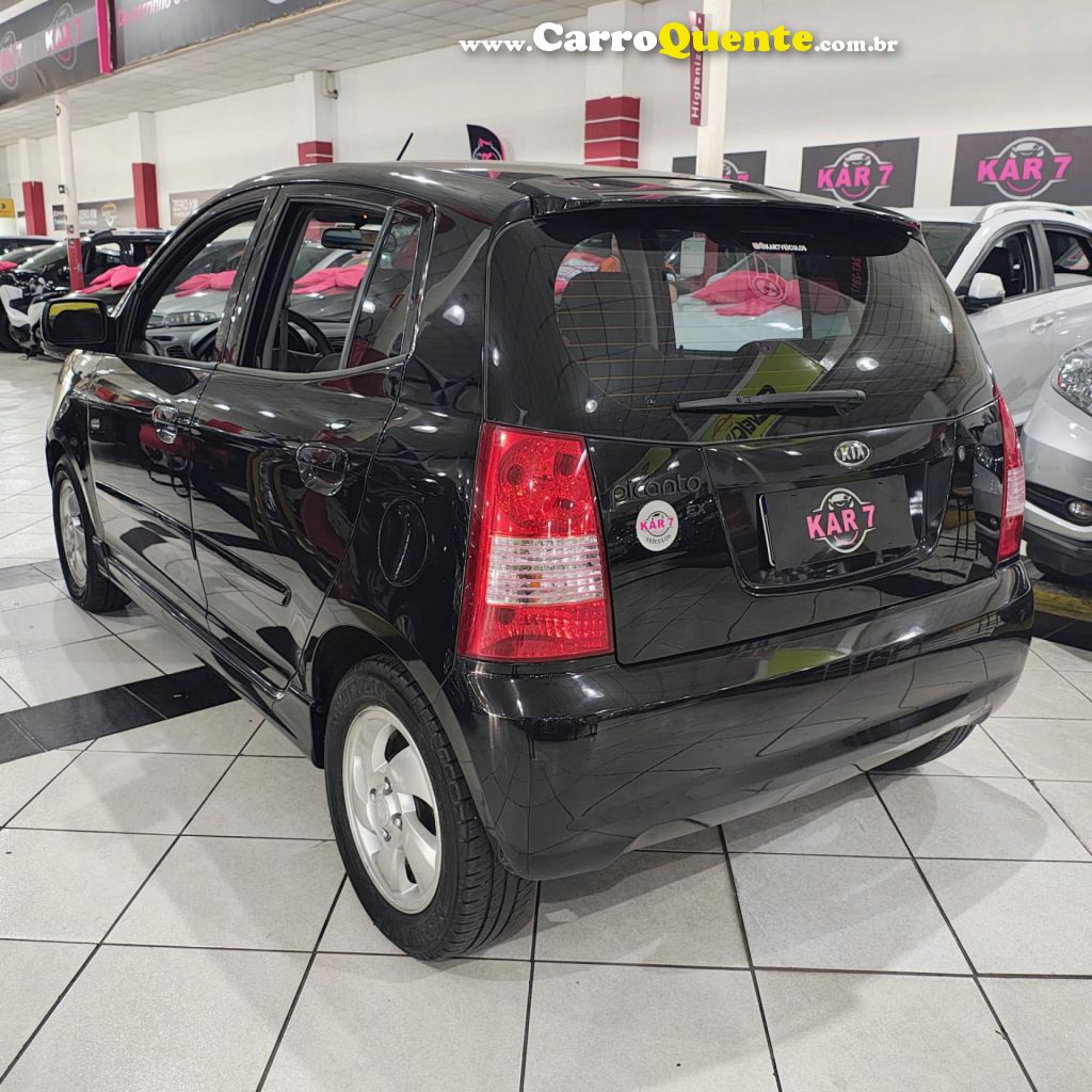 KIA   PICANTO EX 1.11.0 1.0 FLEX MEC.   PRETO 2008 1.0 FLEX - Loja