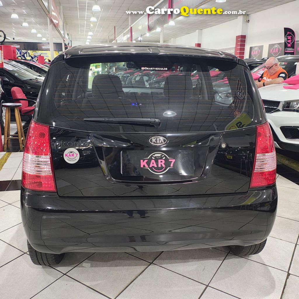 KIA   PICANTO EX 1.11.0 1.0 FLEX MEC.   PRETO 2008 1.0 FLEX - Loja